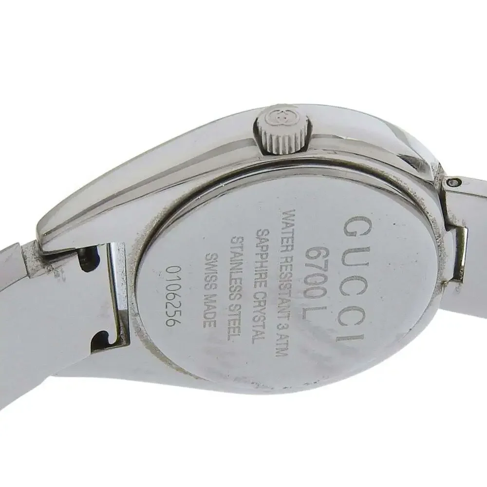 Gucci Silver Tone Minimalist Women's Bracelet Watch